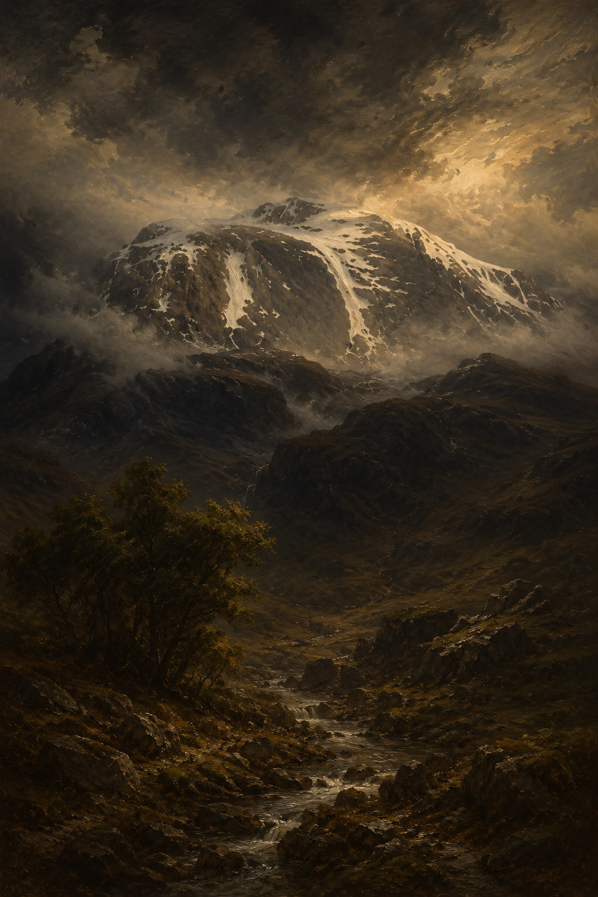 Ben Nevis Highland mountain wall art print